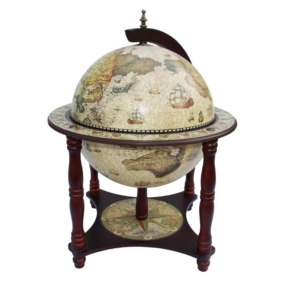 Jufeng Глобус-бар настольный d 33 светлый