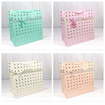 Пакет подарочный 47х47х25см "Леди" с тиснением (Микс)