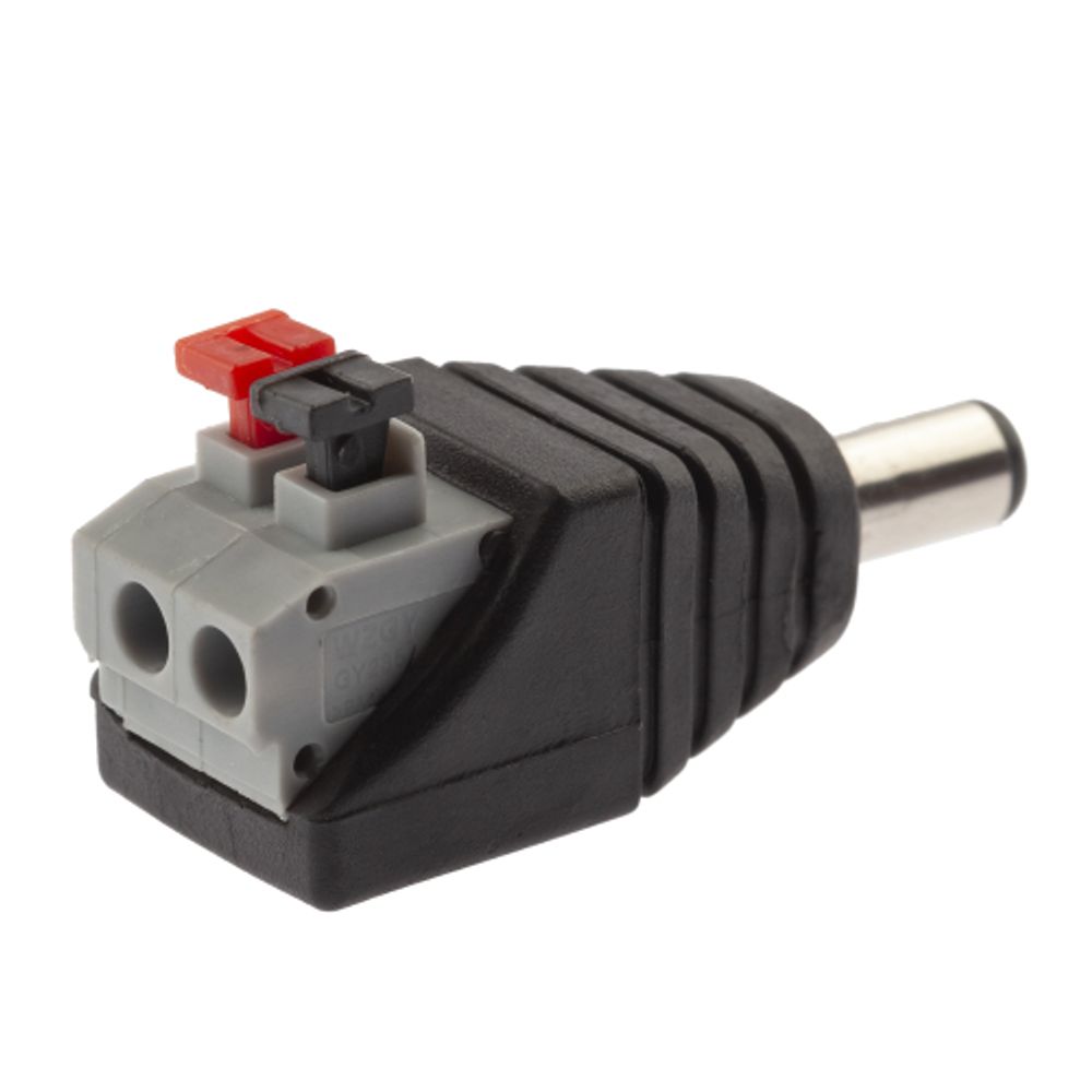 Разъем ЭРА R-DC03 штекер DC питания 2. 1х5. 5 с быстрозажимной колодкой