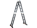 Лестница алюм. многофункц. 4х4ступ. (стрем.-229см.,лестн.-465см  13.8кг BLACK LINE STARTUL
