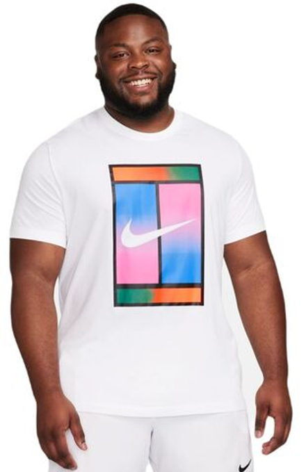 Мужская теннисная футболка Nike Court Dri-Fit Tennis T-Shirt - white