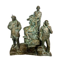 Динес Ю. С. Севастополь 1942 г. Эскиз. Бронза, литьё. Модель 1948 г. 2007