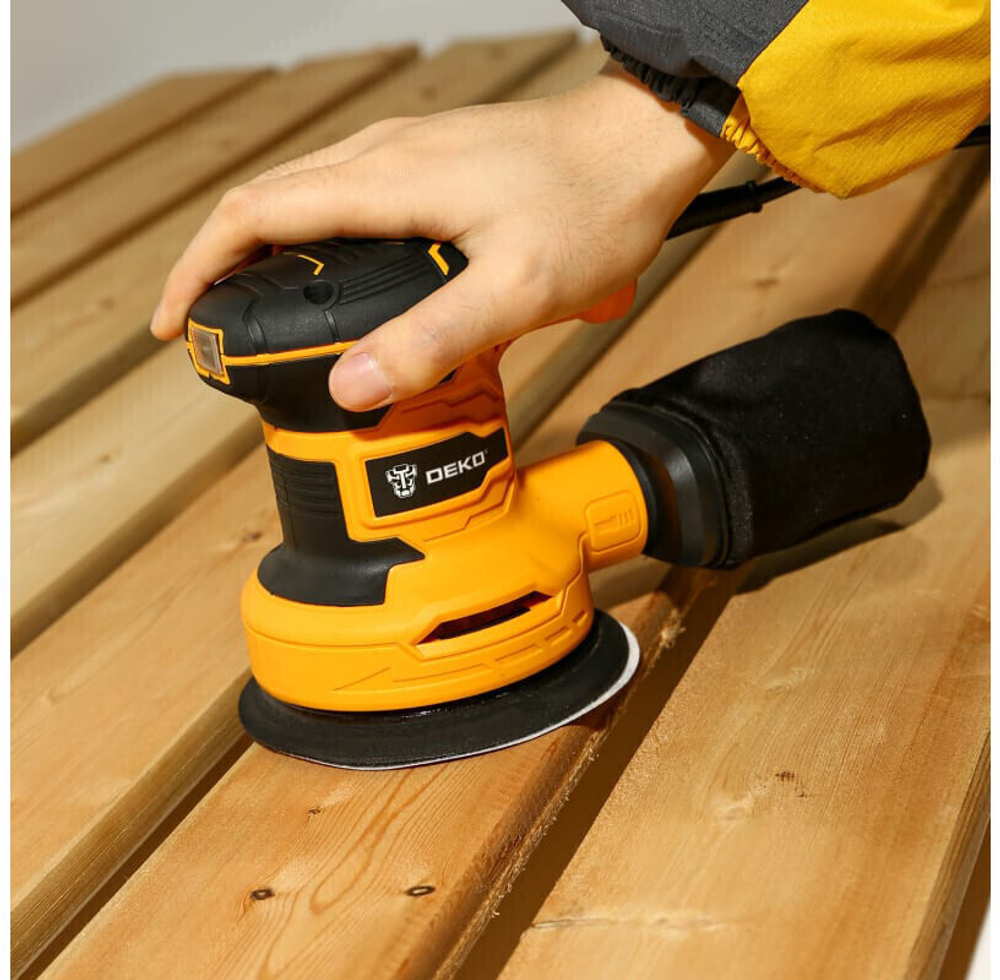 Шлифмашина эксцентриковая Deko DKG400-125