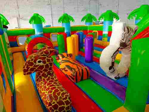 Коммерческий надувной батут "Сафари-джунгли ЭКСТРА", 8*6*2,5 м