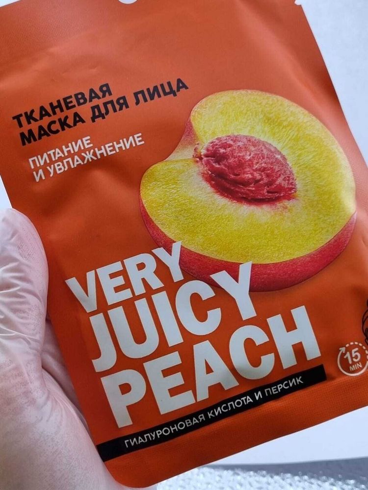 Тканевая маска для лица Very juicy peach