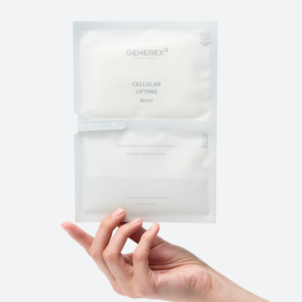 GENEREX Биоцеллюлозная лифтинг-маска DERMA TOX Cell Lifting Mask 30 г