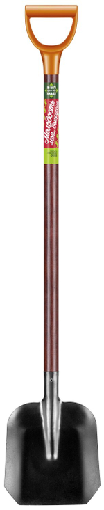 Лопата совковая с лакированным деревянным черенком 123 см белцентромаш 0918-Ч