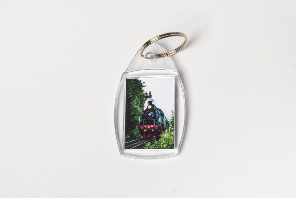 Акриловый брелок «Ретро-поезд в Сортавала»