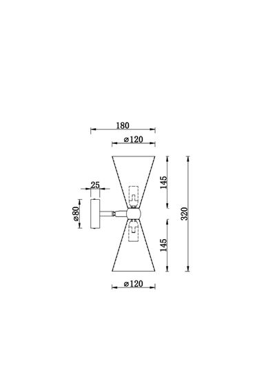 Настенный светильник (бра) Maytoni MOD108WL-02GB