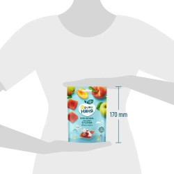 Фруктовые кусочки ФрутоНяня яблоко, персик, 53г