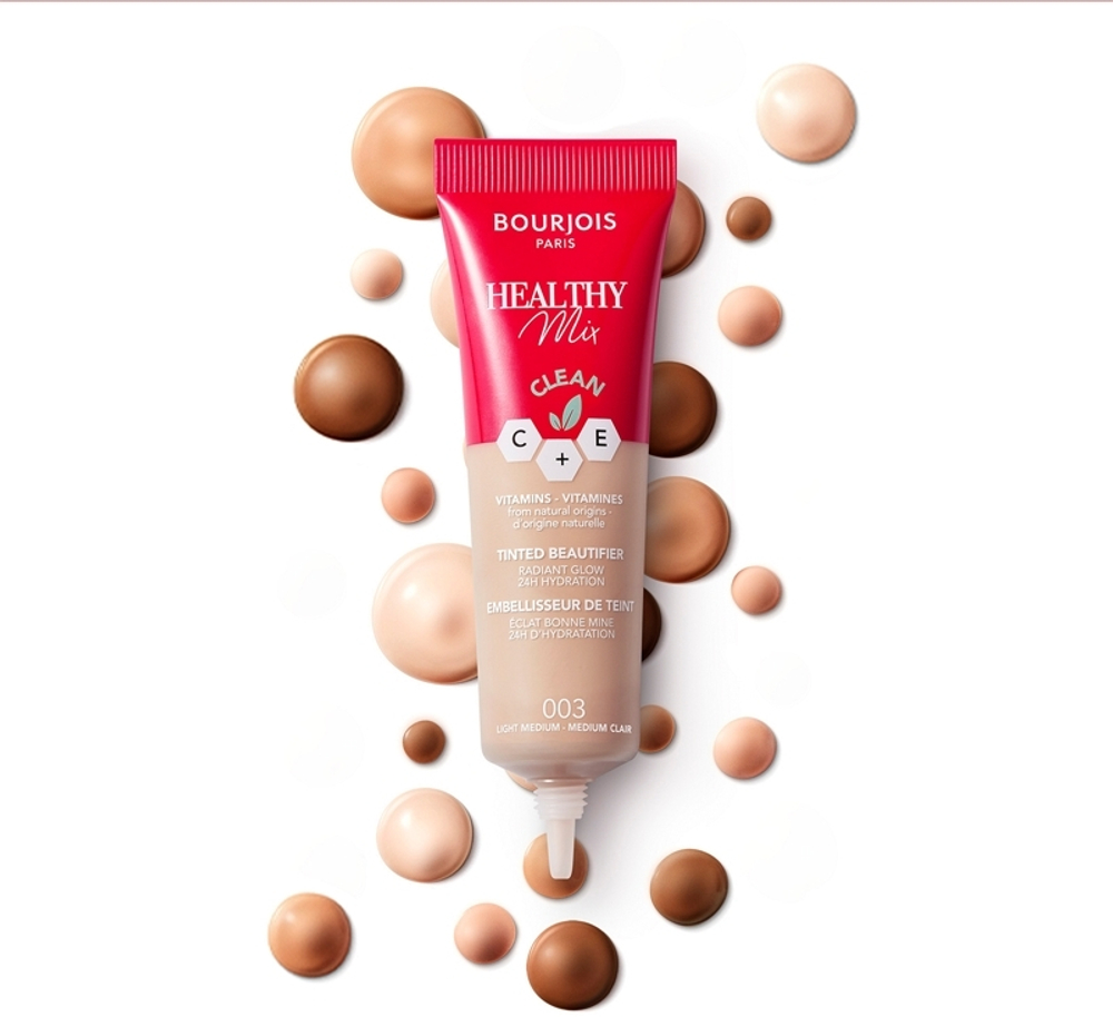 Bourjois Healthy Mix - Легкий тональный крем с увлажняющим эффектом, 30 ml