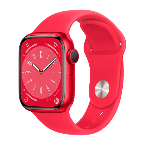 Умные часы Apple Watch Series 8 GPS, 41mm, Aluminium Case with Sport Band S/M, Red (Красный)