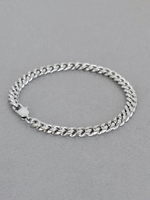 Мужской браслет из стали, панцирное плетение