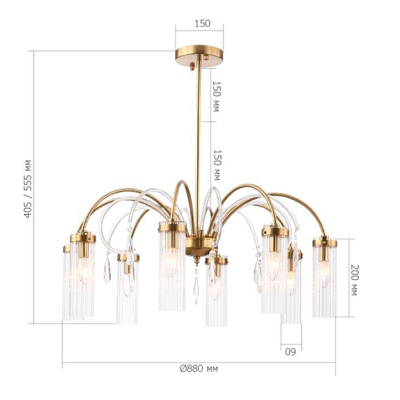 Подвесная люстра ST Luce Luminera SL1401.303.10