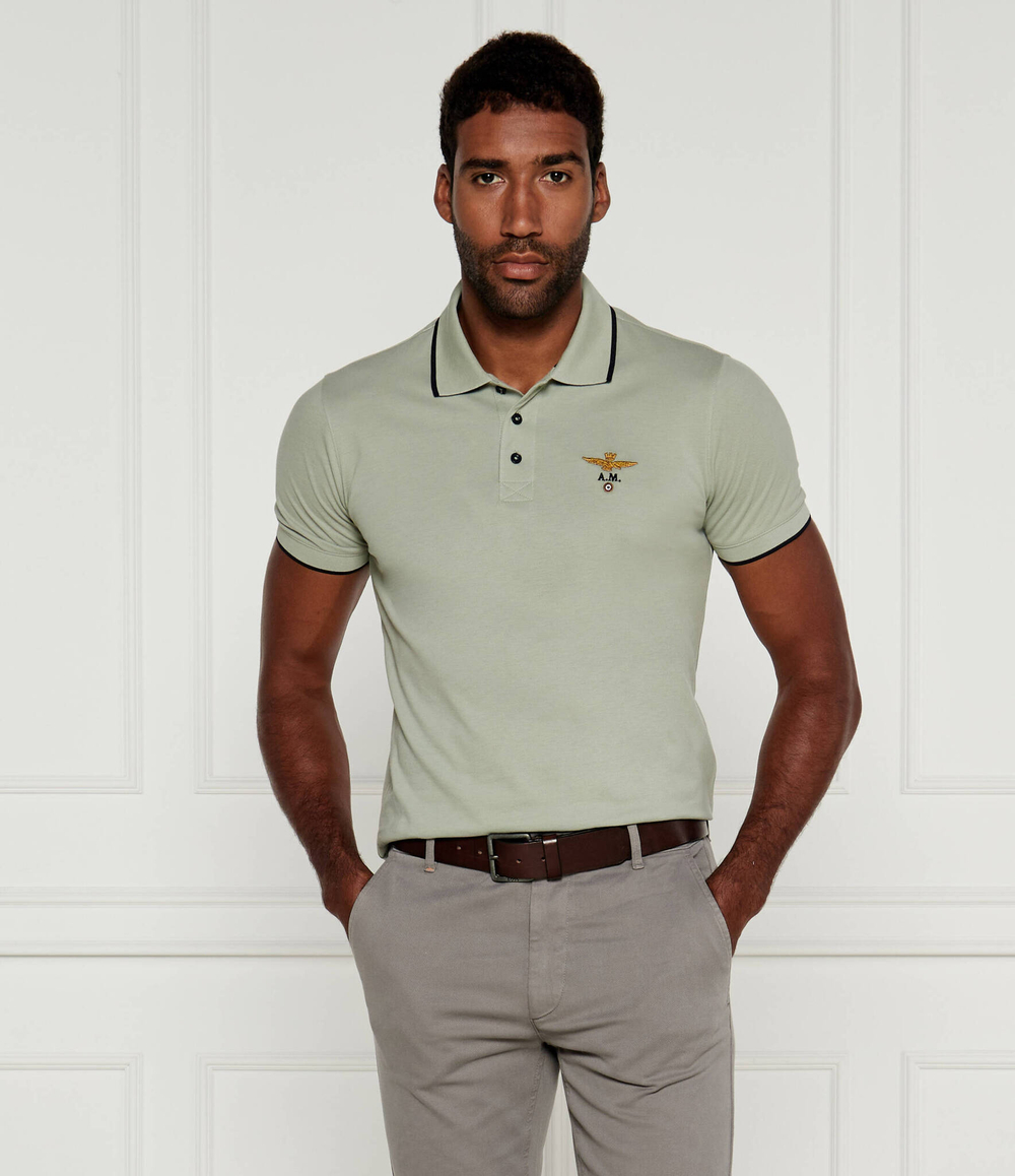 Поло Aeronautica Militare - фисташковый(PO1308P82)