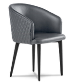 Кресло для конференций Руан Д / ножки металл в коже