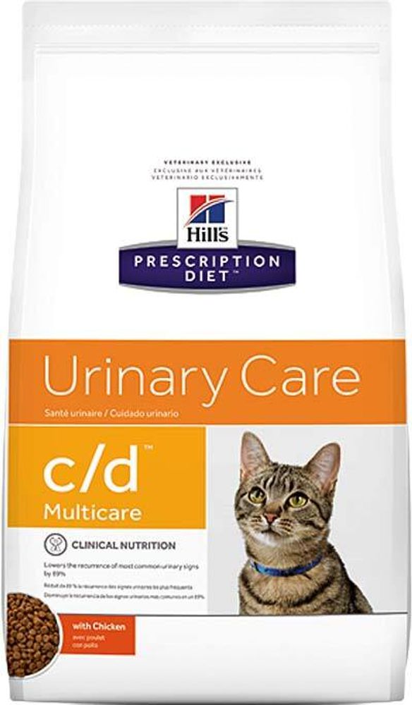 Hill&#39;s PD 1,5кг C/D Multicare Urinary Care Сухой корм для кошек Курица