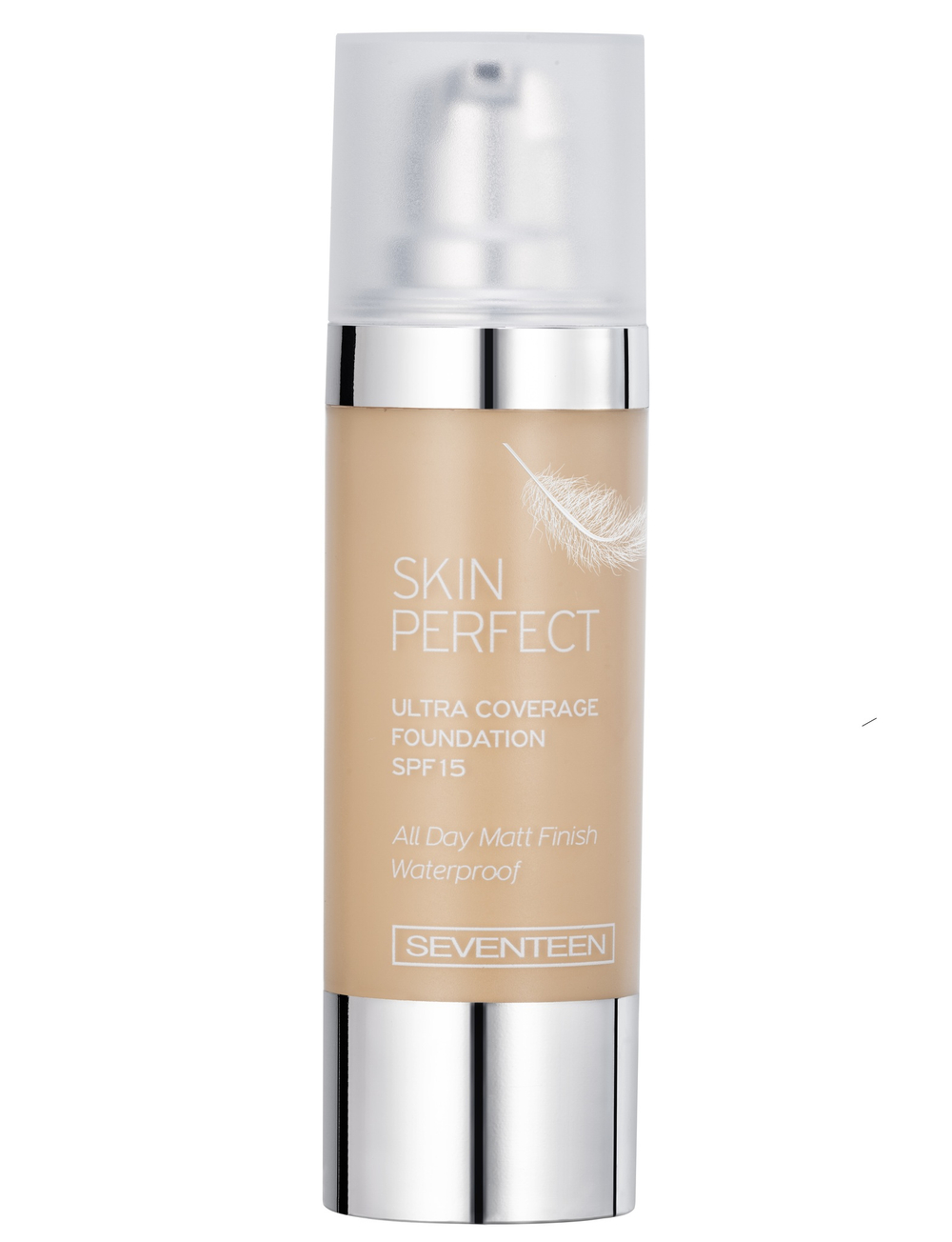 Seventeen Крем тональный Skin Perfect Ultra Coverage Foundation, SPF15, с матирующим эффектом, водостойкий, тон №01, 30 мл