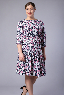 Платье женское 3211ЛПА, Цветы #172Цвд053211ЛПА