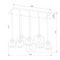 Подвесная люстра TK Lighting 4113 Cubus Graphite