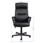 Кресло руководителя Helmi HL-Е28 "Approved", экокожа черная