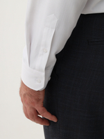 Сорочка мужская ELITA длинный рукав, цвет белый, фактурная елочка полоски 59011 27