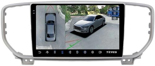 Магнитола для KIA Sportage 4 2018-2022 - Teyes CC3-2K-360 на Android 10, Быстрая, 2K QLED, CarPlay, 4G SIM-слот, 4 камеры в комплекте
