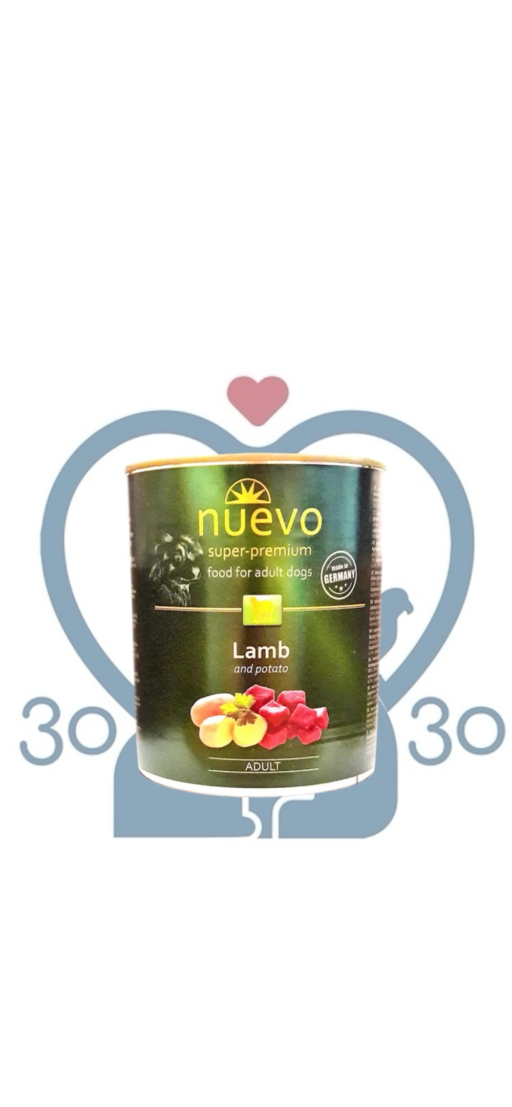Консервы NUEVO д/соб с ягненком и картофелем 400г
