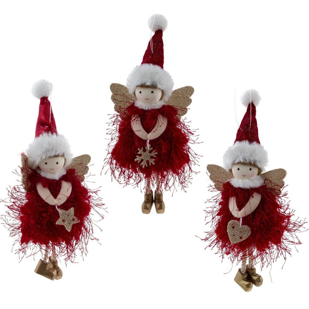 GAEM Изделие декоративное подвесное "Девочка-ангел", L7 W4 H20 см, 3в.