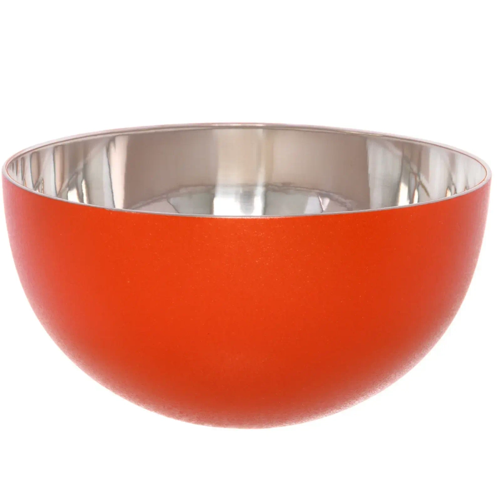 Салатник из нержавеющей стали 1,8л 20*10см цветное покрытие «жатка»