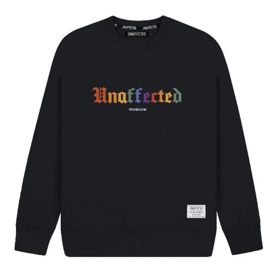 Свитшот Unaffected Радуга (черный)