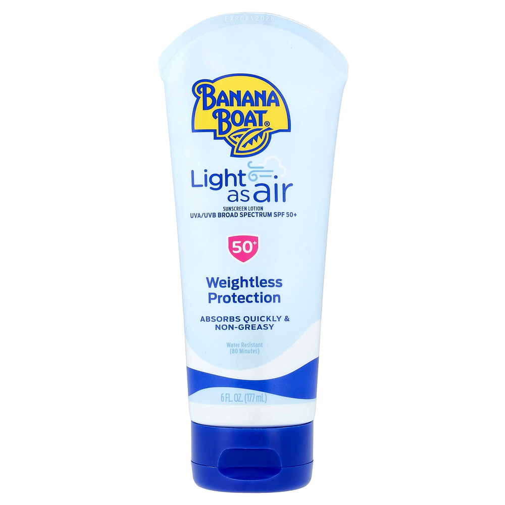 Banana Boat, Light As Air, солнцезащитный лосьон, SPF 50+, 177 мл (6 жидк. унц.)