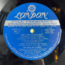 Винтажная виниловая пластинка LP Get Yer Ya Ya Out The Rolling Stones In Concert (Japan 1976) (No Obi)