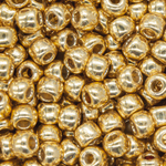 Японский бисер TOHO Round 6/0 (№PF557), непрозрачный глянцевый с металлическим блеском