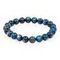 Браслет из натурального камня кианит синий 8 мм, вид спереди