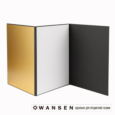 Флаг отражатель Wansen Flag А3-3 белый золотой серебряный черный