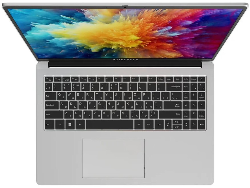 Ноутбук  Maibenben M653 16 ", Ryzen 3, 8 Гб RAM, 512 Гб SSD, Radeon Graphics, Серебристый