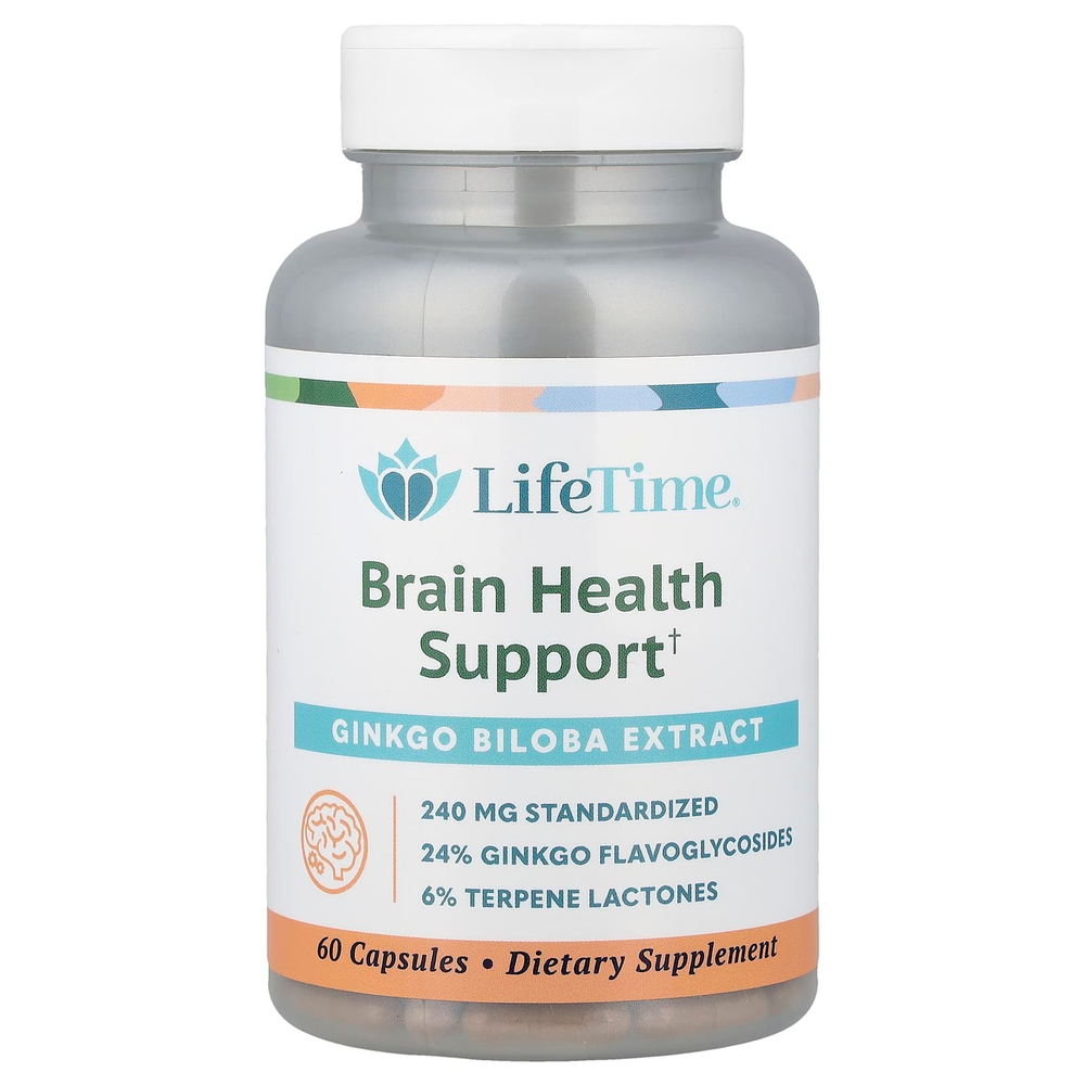 LifeTime Vitamins, Поддержка здоровья мозга, 60 капсул