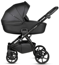Детская коляска Tutis Uno 5 Plus Leather collection 3 в 1 1402699 Jet Black