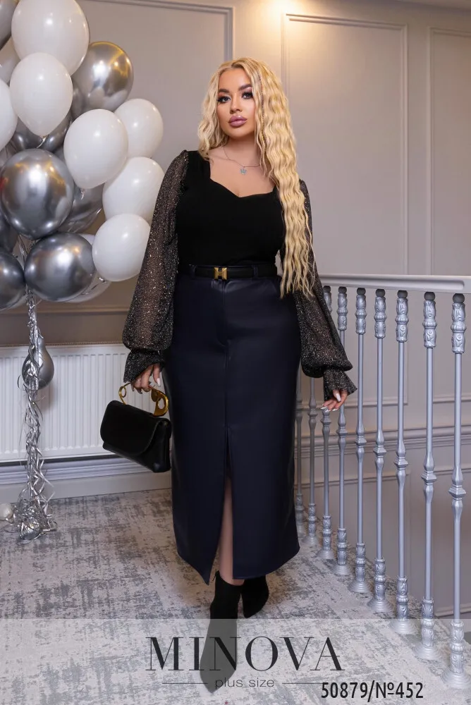 Юбка 452-синий Minova