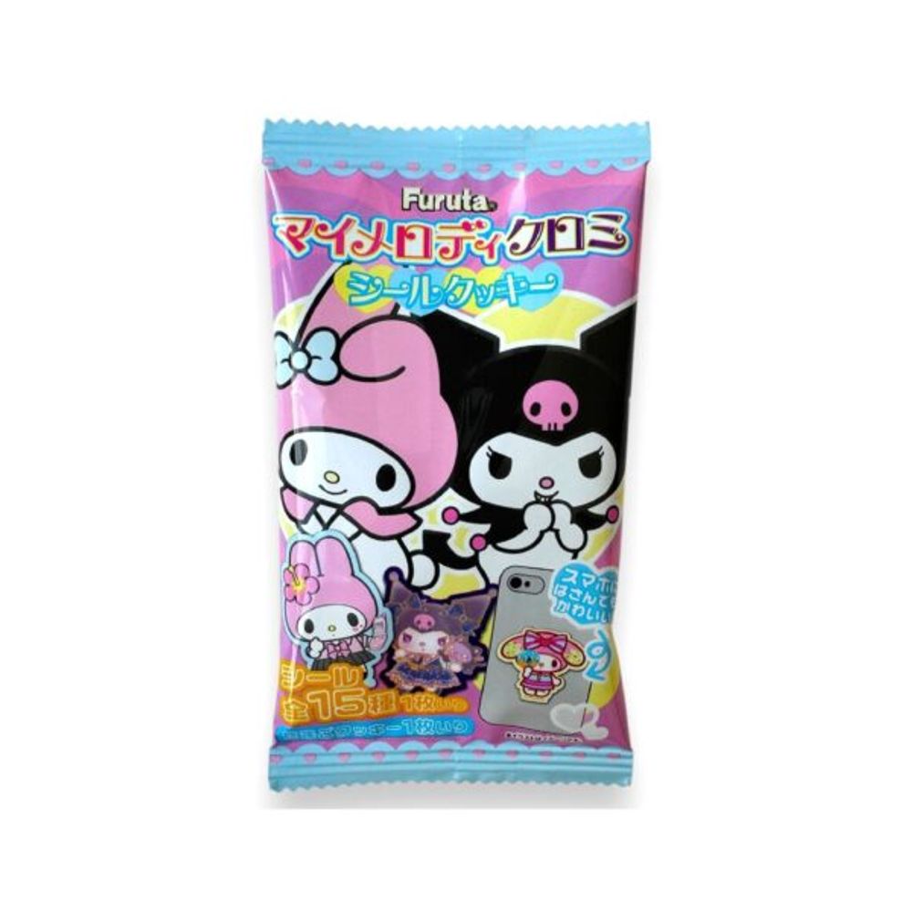 Печенье яичное Куроми и Май Мелоди (+наклейка) Furuta, 20 гр