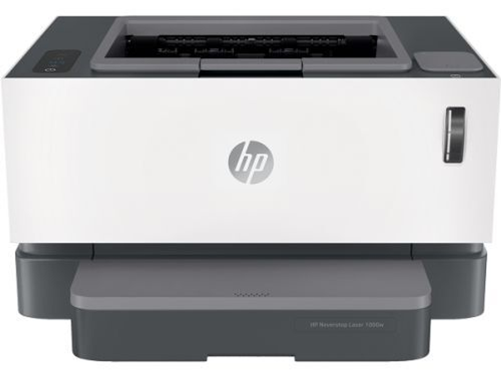 Принтер лазерный HP Neverstop Laser 1000w черно-белый, цвет:  белый (4ry23a)