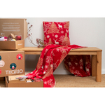 Подушка вязаная с новогодним рисунком winter fairytale  из коллекции new year essential, 45х45 см