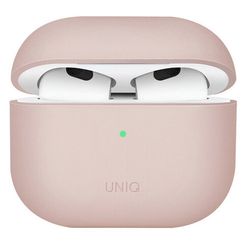 Чехол Uniq Lino Liquid silicone (AIRPODS(2021)-LINOPNK) для AirPods 3, розовый
