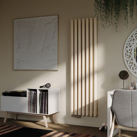 Радиатор трубчатый Guardo Torre 6D-1800-07 NK-VER-L R1015(M) бежевый матовый