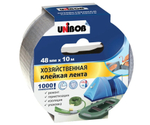 Хозяйственная клейкая лента UNIBOB, 48ммх10м, серая