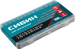 СИБИН 100 шт, (1-10 мм), быстрорежущая сталь, класс В, пласт.бокс, набор сверл по металлу (29610-H100)