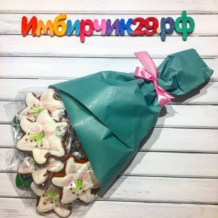Имбирные пряники цветы