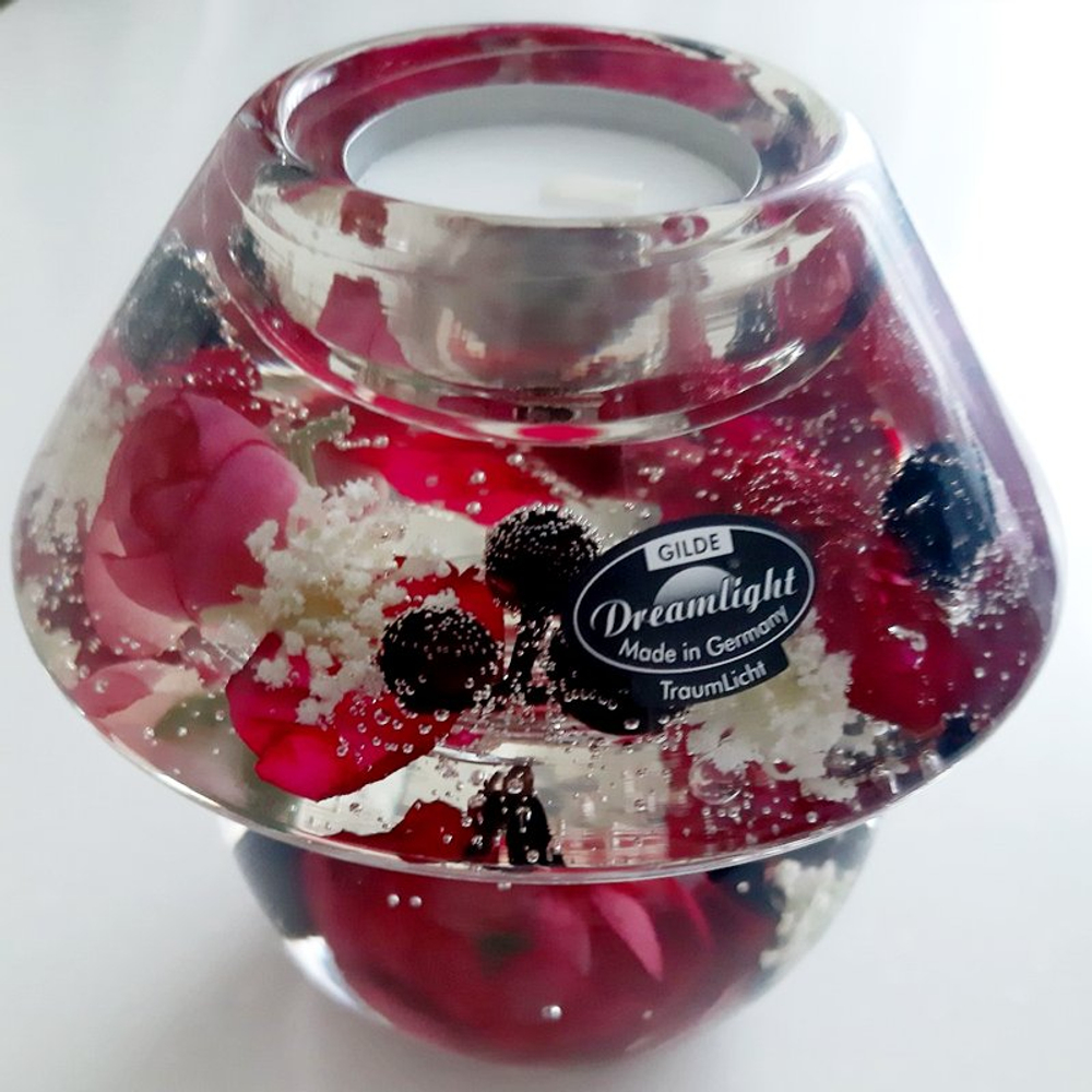 Подсвечник "Dreamlight" со свечой, 11*11см, в подарочной упаковке, Германия.