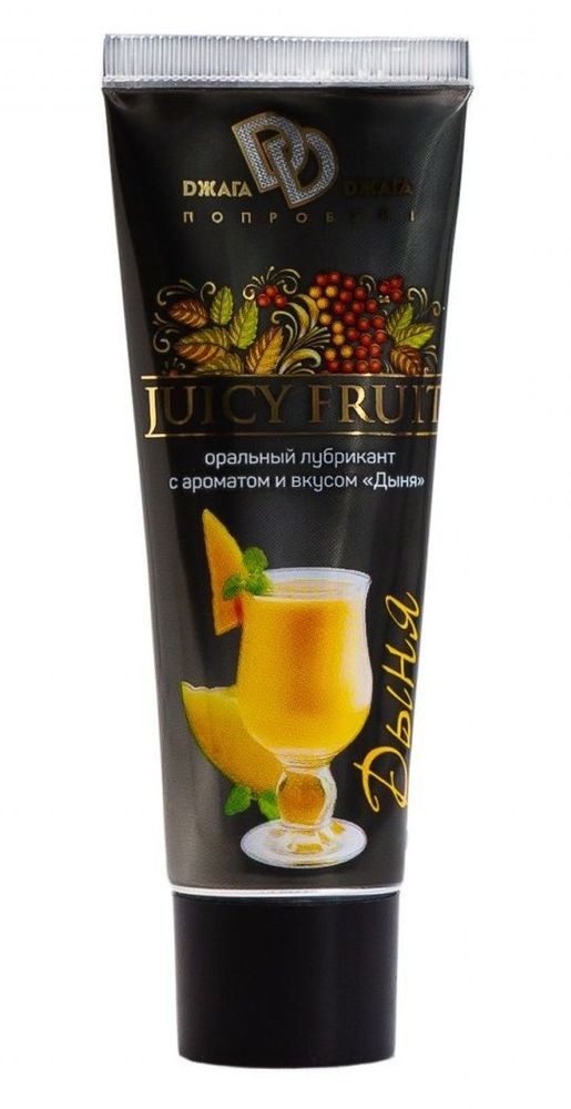 Интимный съедобный лубрикант JUICY FRUIT с ароматом дыни - 30 мл.